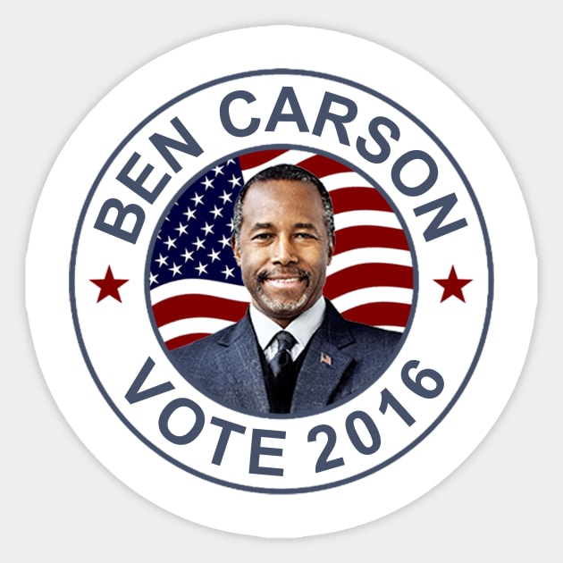 Ben Carson US Flag Sticker by ESDesign